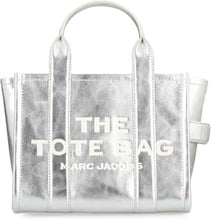 Load image into Gallery viewer, The small metallic leather tote bag