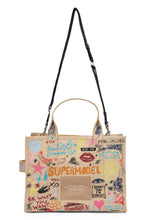 Load image into Gallery viewer, Medium tote bag Punk Scribble