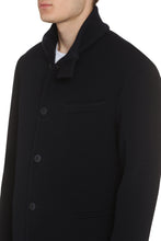 Load image into Gallery viewer, Quilted single-breasted wool jacket