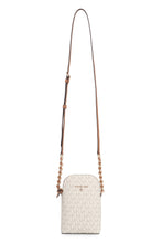 Load image into Gallery viewer, Jet Set Charm Coated canvas phone holder bag