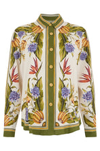 Load image into Gallery viewer, Floral shirt with long sleeves