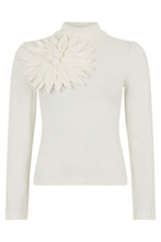 Load image into Gallery viewer, Long sleeve top with floral application