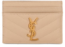 Load image into Gallery viewer, Matelassé leather card holder with logo