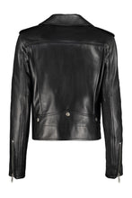 Load image into Gallery viewer, Leather biker jacket
