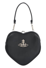 Load image into Gallery viewer, Belle Heart Frame pebbled leather clutch
