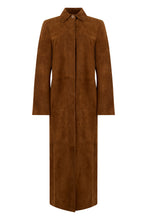 Load image into Gallery viewer, Long suede coat