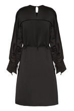 Load image into Gallery viewer, Belted satin dress