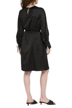 Load image into Gallery viewer, Belted satin dress