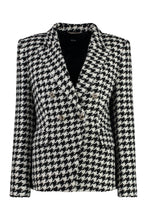 Load image into Gallery viewer, Houndstooth double breast blazer