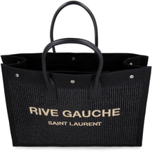 Load image into Gallery viewer, Rive Gauche woven straw tote
