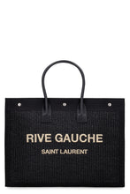 Load image into Gallery viewer, Rive Gauche woven straw tote