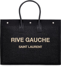 Load image into Gallery viewer, Rive Gauche woven straw tote