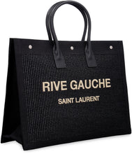 Load image into Gallery viewer, Rive Gauche woven straw tote