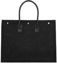 Load image into Gallery viewer, Rive Gauche woven straw tote