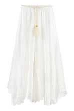 Load image into Gallery viewer, Embroidered linen skirt