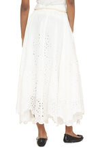 Load image into Gallery viewer, Embroidered linen skirt