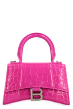 Load image into Gallery viewer, Hourglass XS croco-print leather bag