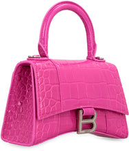 Load image into Gallery viewer, Hourglass XS croco-print leather bag
