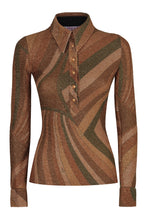Load image into Gallery viewer, Polo in Jersey Lamé