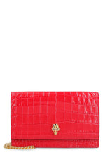 Load image into Gallery viewer, Croco-print leather clutch