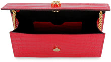 Load image into Gallery viewer, Croco-print leather clutch
