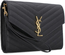 Load image into Gallery viewer, Monogram leather clutch