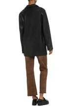Load image into Gallery viewer, Jumbo vegan leather blazer