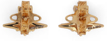 Load image into Gallery viewer, Silver earrings with crystal decoration