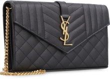 Load image into Gallery viewer, Monogram leather wallet on chain
