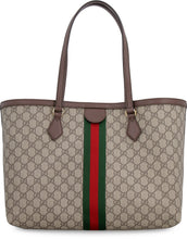 Load image into Gallery viewer, Ophidia GG supreme fabric tote bag
