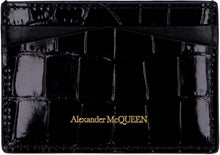 Load image into Gallery viewer, Printed leather card holder
