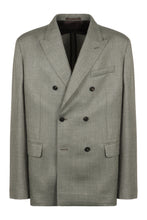Load image into Gallery viewer, Double-breasted jacket in wool blend