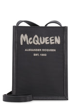 Load image into Gallery viewer, Graffiti Edge leather and nylon messenger bag
