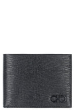 Load image into Gallery viewer, Gancini leather flap-over wallet