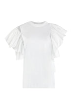 Load image into Gallery viewer, Ruffled cotton t-shirt