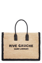 Load image into Gallery viewer, Rive Gauche raffia tote bag