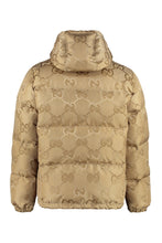 Load image into Gallery viewer, Hooded techno fabric down jacket