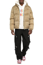 Load image into Gallery viewer, Hooded techno fabric down jacket