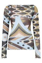 Load image into Gallery viewer, Top with long sleeves and print