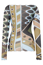 Load image into Gallery viewer, Top with long sleeves and print