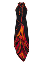 Load image into Gallery viewer, Silk dress with print
