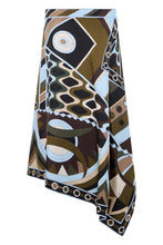 Load image into Gallery viewer, Asymmetrical silk skirt