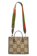 Load image into Gallery viewer, Jumbo GG all over logo canvas tote