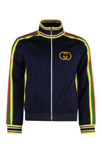 Load image into Gallery viewer, Contrasting stripes full-zip jacket
