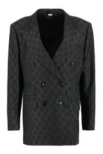 Load image into Gallery viewer, Double-breasted wool blazer