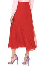 Load image into Gallery viewer, Silk midi skirt