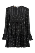 Load image into Gallery viewer, Polka-dot print silk mini dress