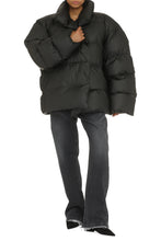 Load image into Gallery viewer, Wrap oversize puffer jacket