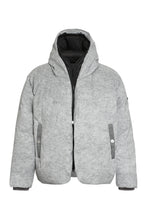 Load image into Gallery viewer, Hooded full-zip down jacket
