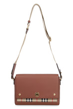 Load image into Gallery viewer, Note bag in leather and Vintage check fabric